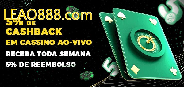 Promoções do cassino ao Vivo LEAO888.com