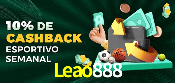 10% de bônus de cashback na Leao888